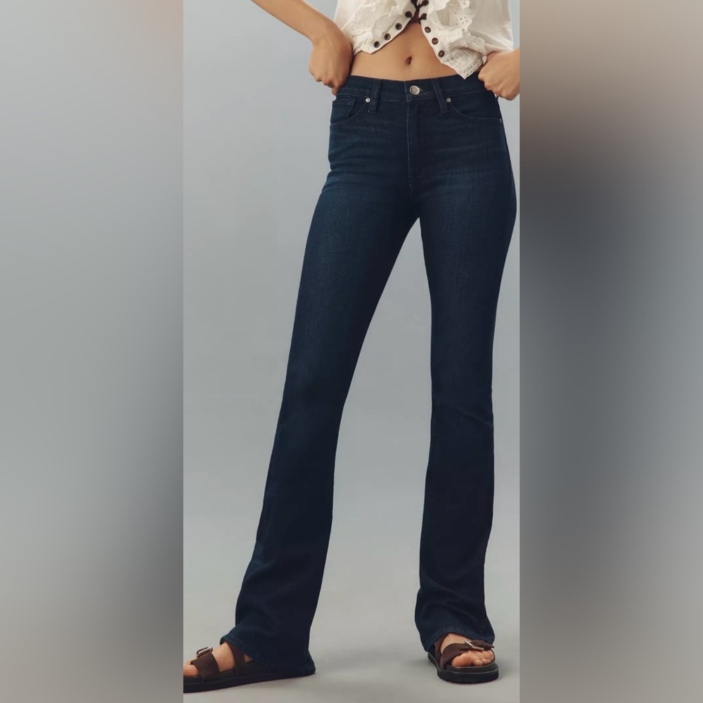 Hudson Los Angeles Midrise Straight Jean  , Obscurity Blue